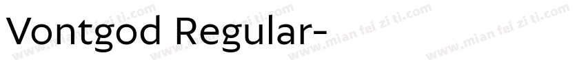 Vontgod Regular字体转换